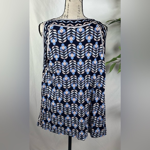 Max Edition Navy and Pink Petite Top - Picture 8 of 12